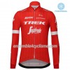 Tenue Maillot M/L + Collant à Bretelles 2018 Trek-Segafredo Hiver Thermal Fleece N001